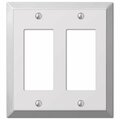 Abacus Century Polished Chrome Steel - 2 Rocker Wallplate AB3544740